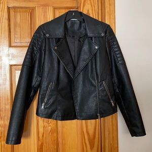 Faux Leather Bicker Jacket